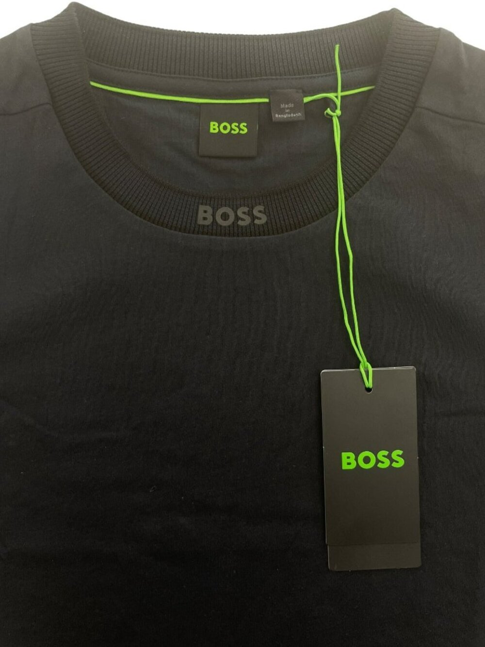 Hugo Boss Tee 5 Shirt Jet Black Cotton Blend Casual Crewneck Tee Men's Sz XS NEW - Picture 2 of 6